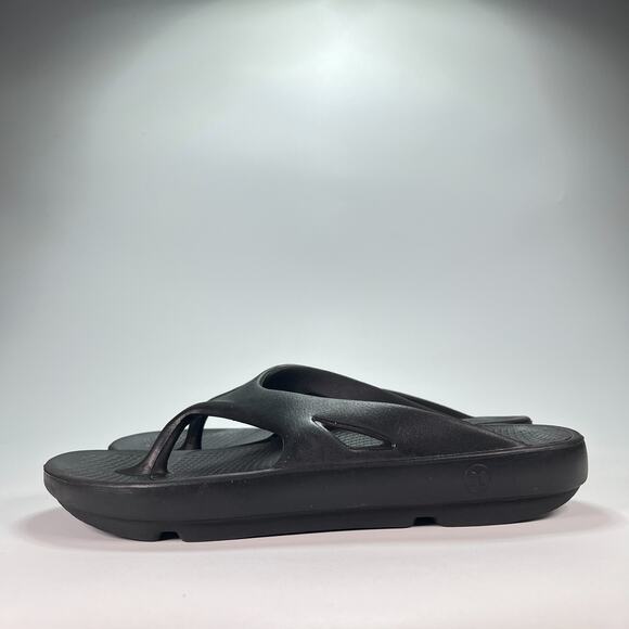 OOFOS OOriginal Hurley Black Lightweight Slip On Recovery Sandals Men's Size 11 - Picture 4 of 8